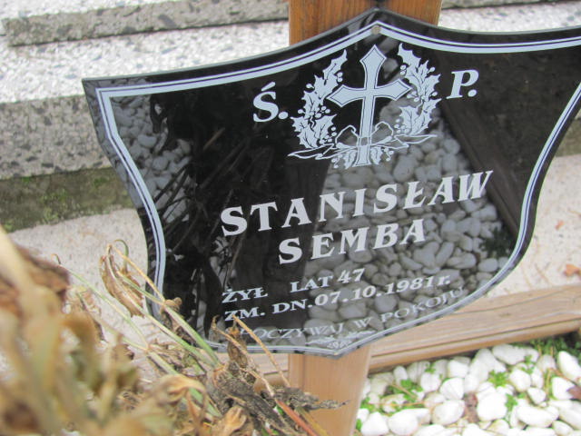 Stanisław Semba 1934 Wieruszów podzamcze - Grobonet - Wyszukiwarka osób pochowanych