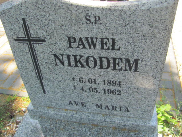 Paweł Nikodem 1894 Wieruszów podzamcze - Grobonet - Wyszukiwarka osób pochowanych