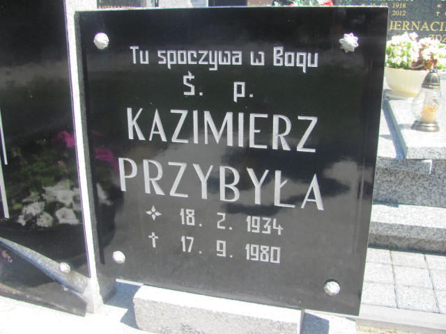 Kazimierz Przybyła 1934 Wieruszów podzamcze - Grobonet - Wyszukiwarka osób pochowanych