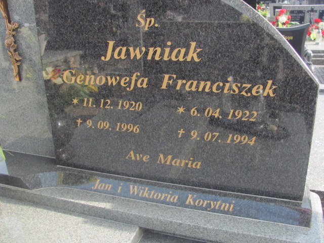 Grób Franciszek Jawniak