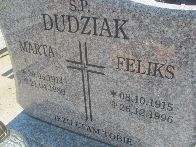 Feliks Dudziak 1915 Wieruszów podzamcze - Grobonet - Wyszukiwarka osób pochowanych