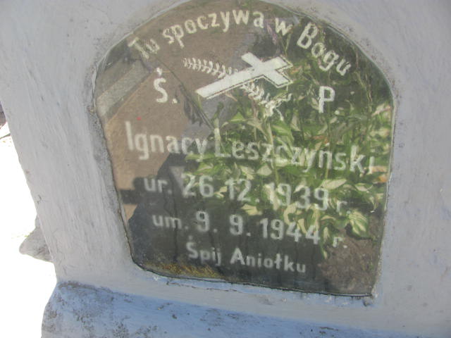 Ignacy Leszczyński 1939 Wieruszów podzamcze - Grobonet - Wyszukiwarka osób pochowanych
