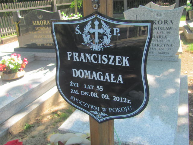 Franciszek Domagała 1957 Wieruszów podzamcze - Grobonet - Wyszukiwarka osób pochowanych