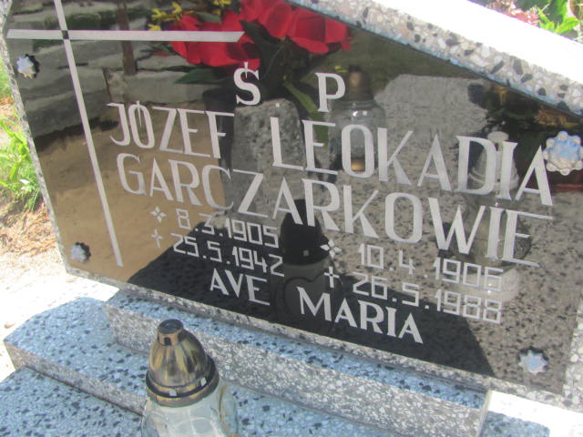 Józef Garczarek 1905 Wieruszów podzamcze - Grobonet - Wyszukiwarka osób pochowanych