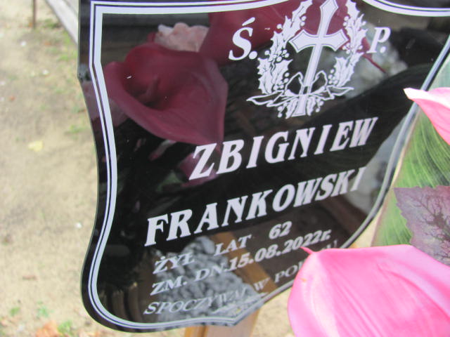 Zbigniew Frankowski 1960 Wieruszów podzamcze - Grobonet - Wyszukiwarka osób pochowanych