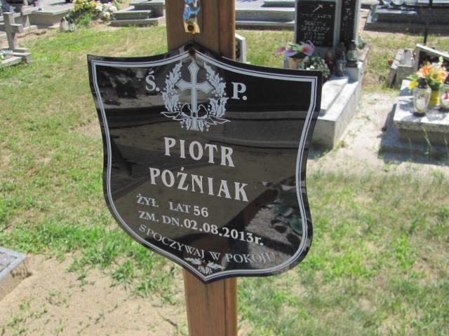 Piotr Poźniak 1957 Wieruszów podzamcze - Grobonet - Wyszukiwarka osób pochowanych