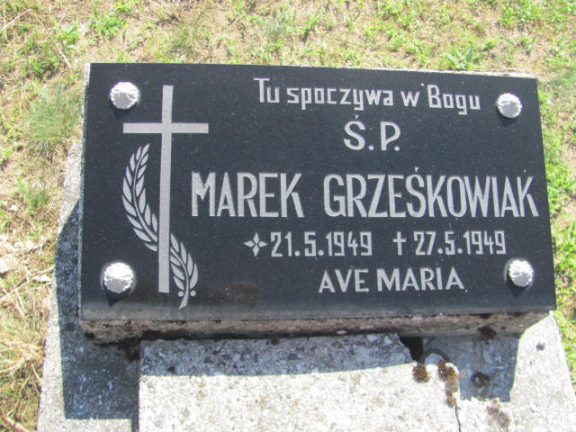 Marek Grześkowiak 1949 Wieruszów podzamcze - Grobonet - Wyszukiwarka osób pochowanych
