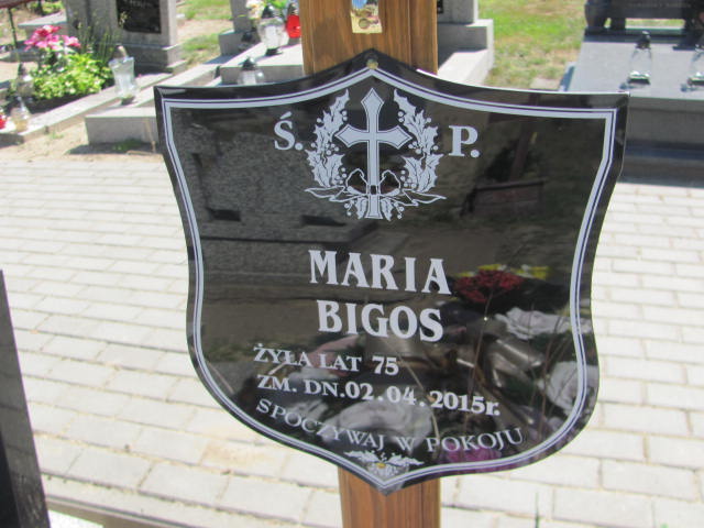 Maria Bigos 1940 Wieruszów podzamcze - Grobonet - Wyszukiwarka osób pochowanych